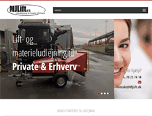 Tablet Screenshot of mjlift.dk